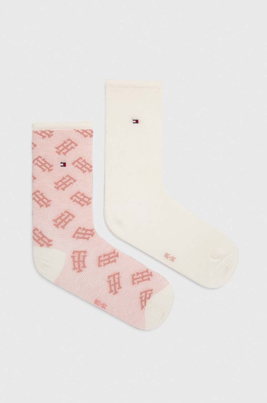 Tommy Hilfiger skarpetki 2-pack wzorzyste różowy 701225896