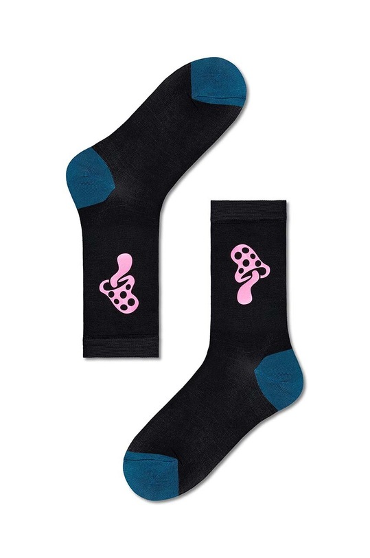 Happy Socks skarpetki Caroline Crew Sock skarpetki długie czarny P000170