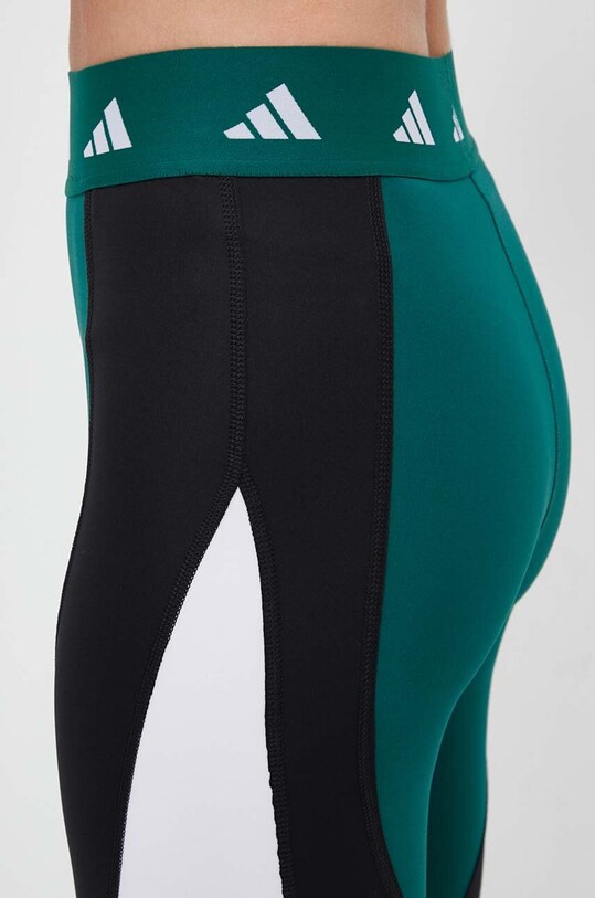 adidas Performance legginsy treningowe Techfit Colorblock zielony IK6154