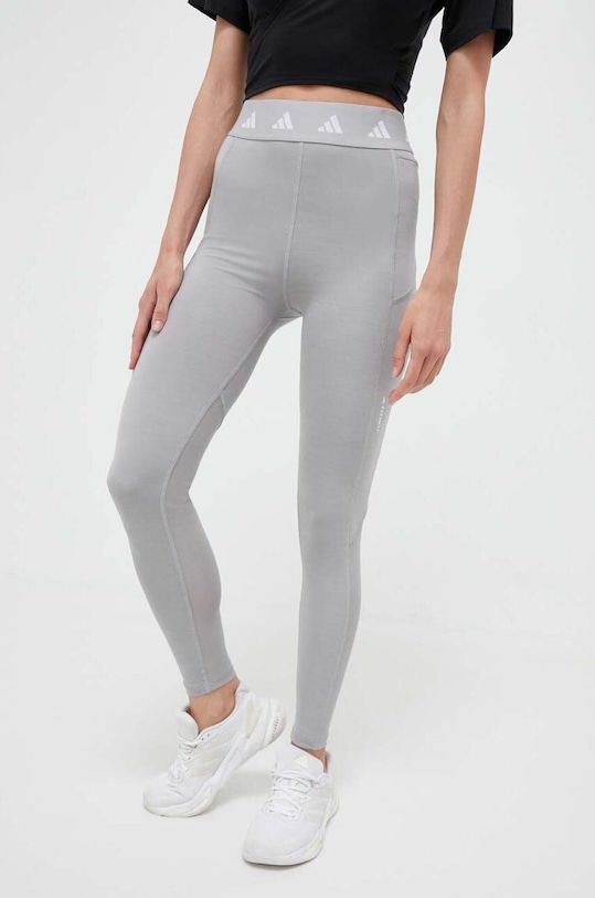 adidas Performance legginsy treningowe Techfit IL6064 szary AW23