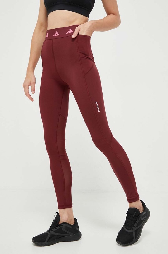 Κολάν προπόνησης adidas Performance Techfit στάμπα μπορντό IL6065