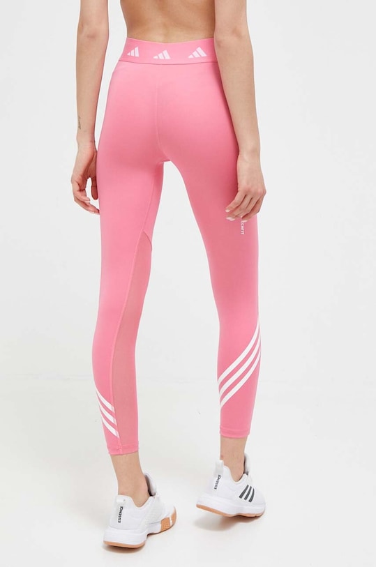 Odzież adidas Performance legginsy treningowe Techfit 3-Stripes IJ9316 różowy