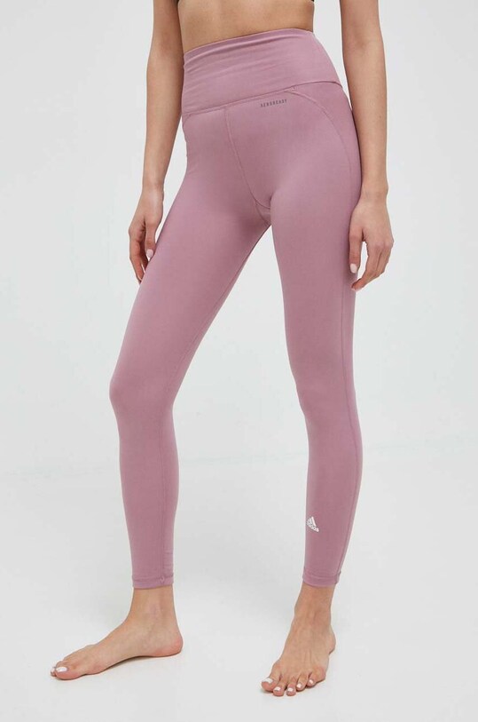 adidas Performance jambiere de yoga Essentials tricotaj roz IJ9347