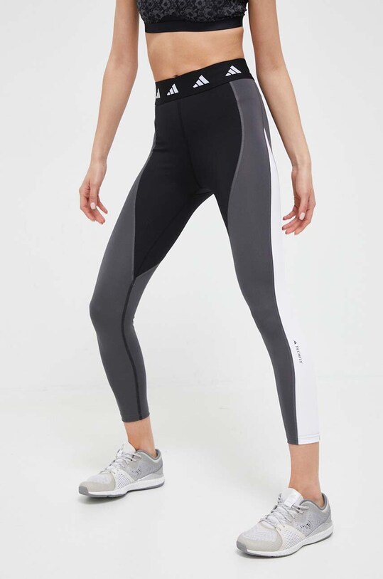 adidas Performance legginsy treningowe Techfit wzorzyste szary IA7156