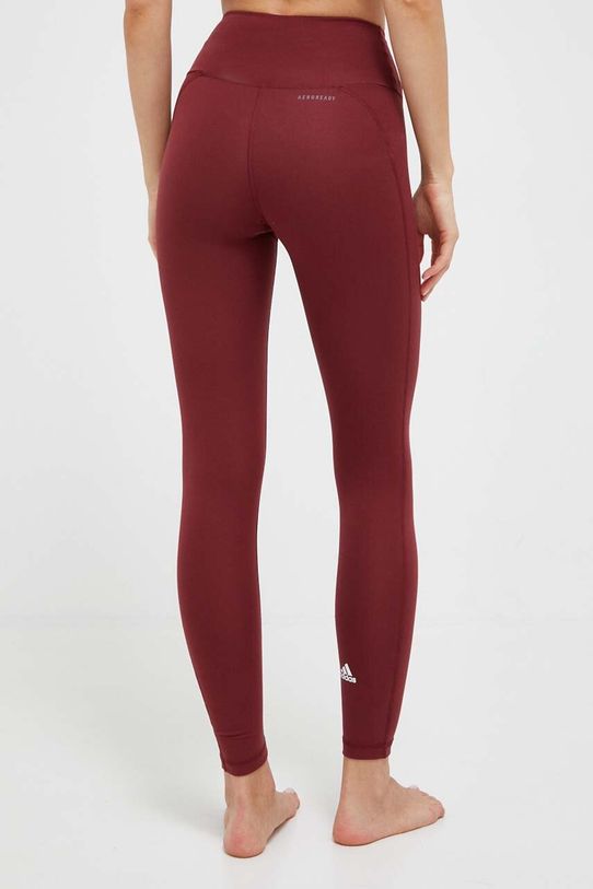 Odzież adidas Performance legginsy do jogi Essentials HA6602 bordowy