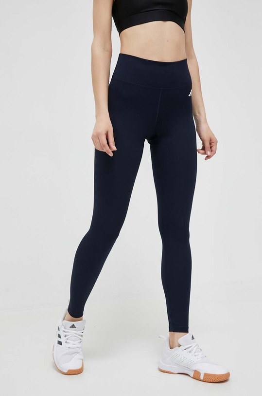 adidas Performance legginsy treningowe Training Essentials z elastanem granatowy HK6604