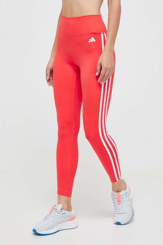 adidas Performance legginsy treningowe Train Essentials aplikacja czerwony HY4162