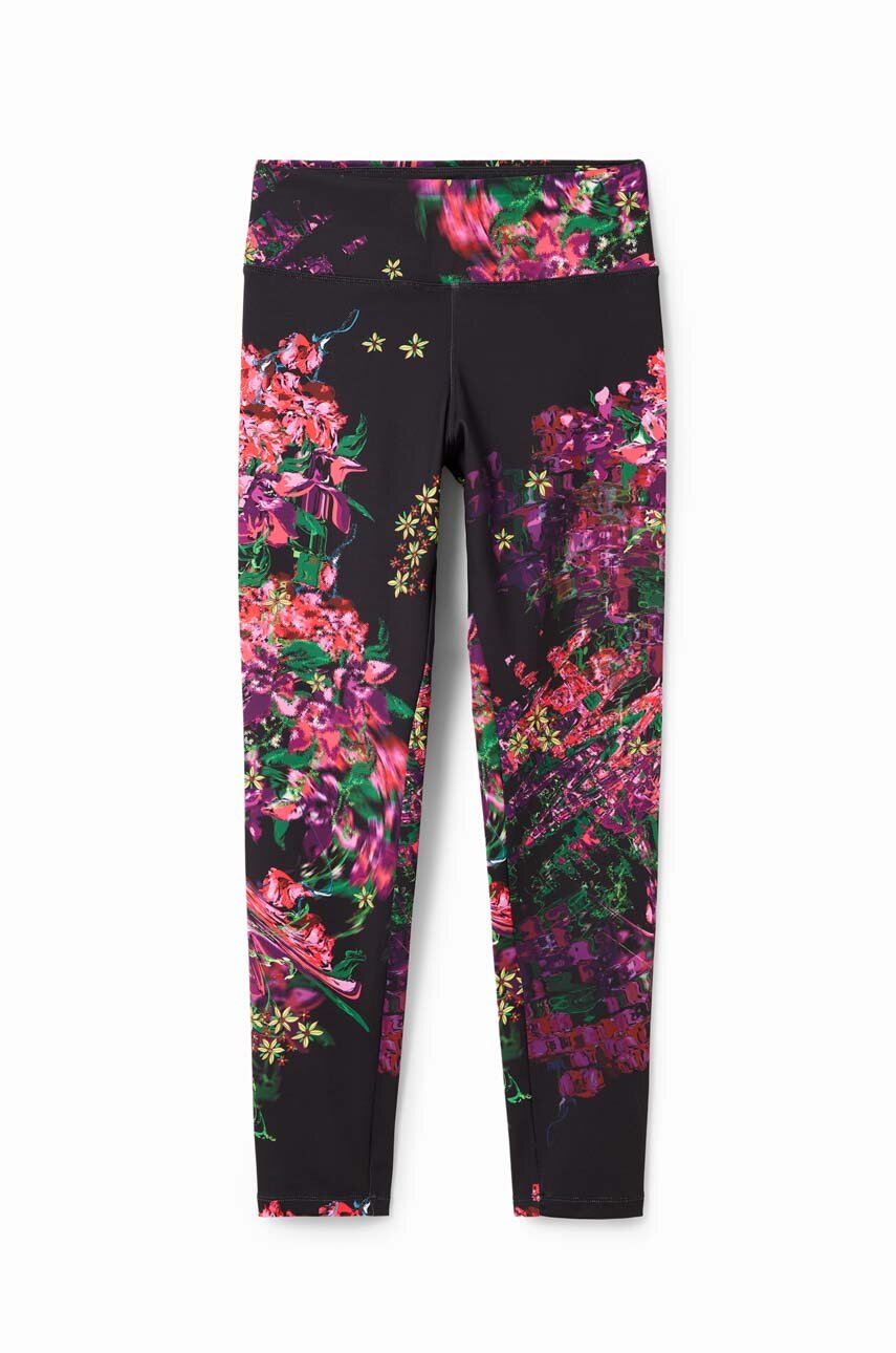 Desigual legginsy 23WWKK08 czarny