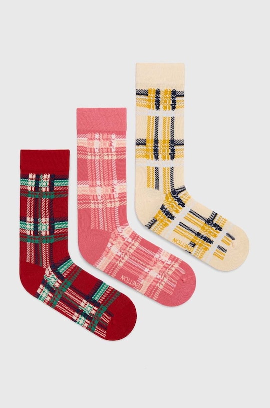 Ponožky United Colors of Benetton 3-pak dlhé ponožky viacfarebná 6AO31700X.903