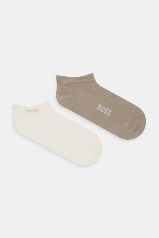 BOSS skarpetki 2-pack skarpetki krótkie beżowy 50502054