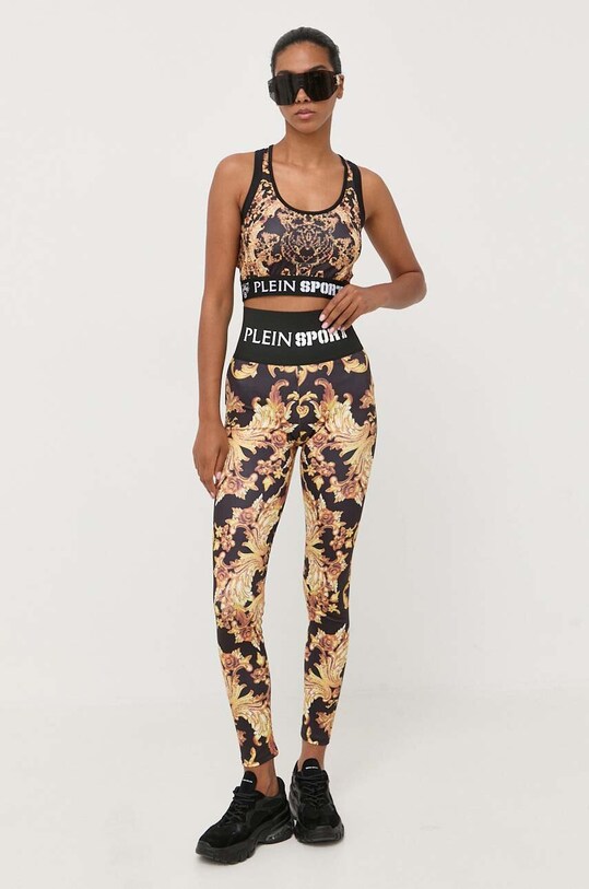 PLEIN SPORT legginsy FACC.WJT1739.SXV018N czarny AW23