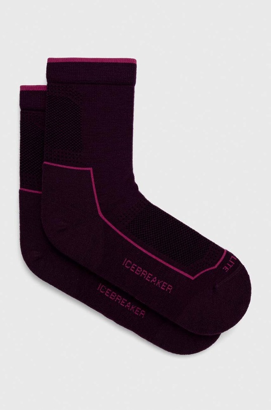 Icebreaker zokni Cool-Lite Merino Hike 3Q burgundia IB1046629071