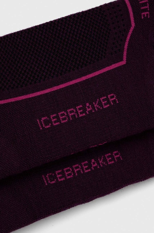Icebreaker zokni Cool-Lite Merino Hike 3Q IB1046629071 burgundia AW23