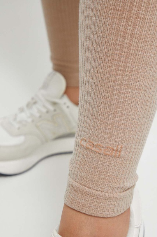 Tajice za trening Casall Wool Rib bež 21556