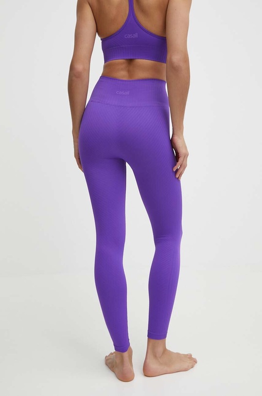 Одежда Леггинсы для йоги Casall Seamless Graphical Rib 22610 фиолетовой