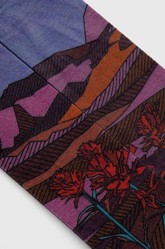 Smartwool ciorapi de schi Ski Zero Cushion Floral Field Print OTC SW002165 violet AW25