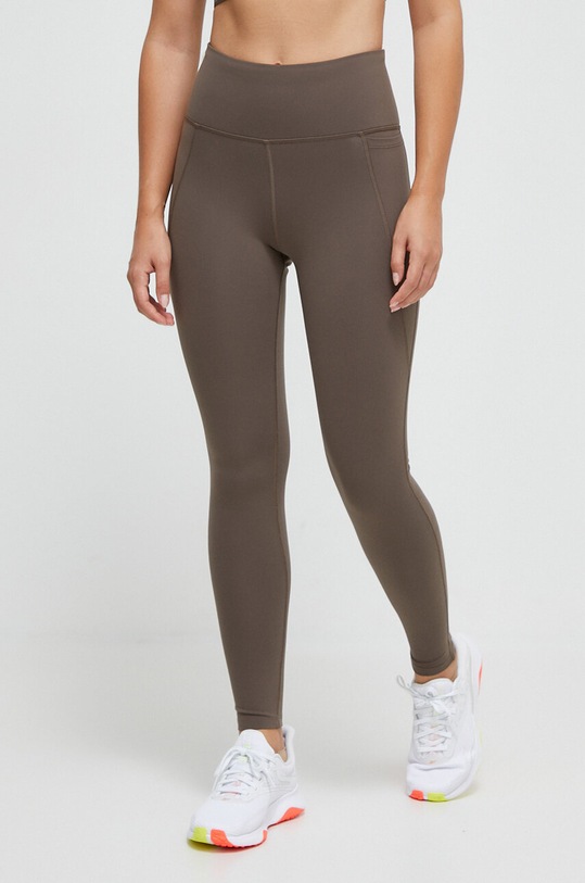 Reebok legginsy treningowe LUX COLLECTION z elastanem zielony 100035831