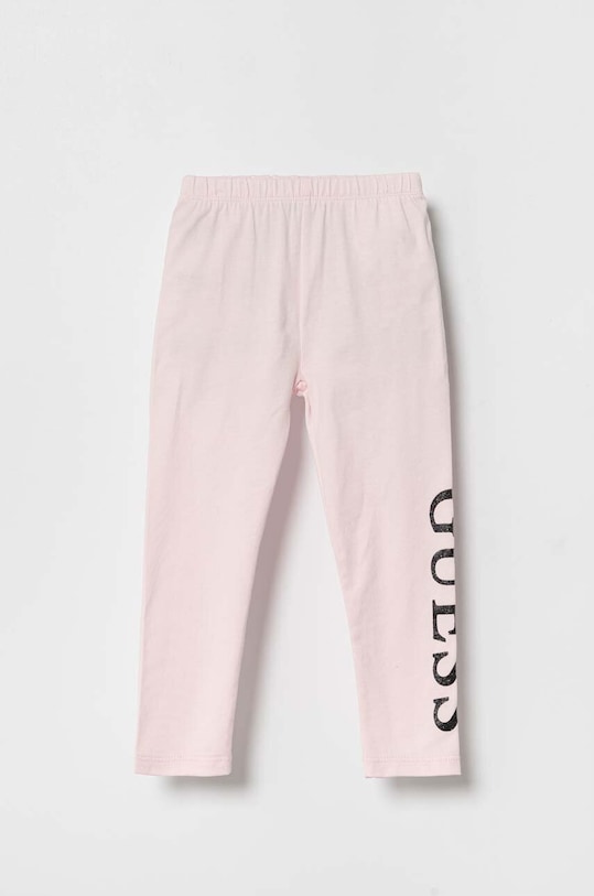 Guess legginsy dziecięce z elastanem różowy K3YB01.K82K0.9BYX