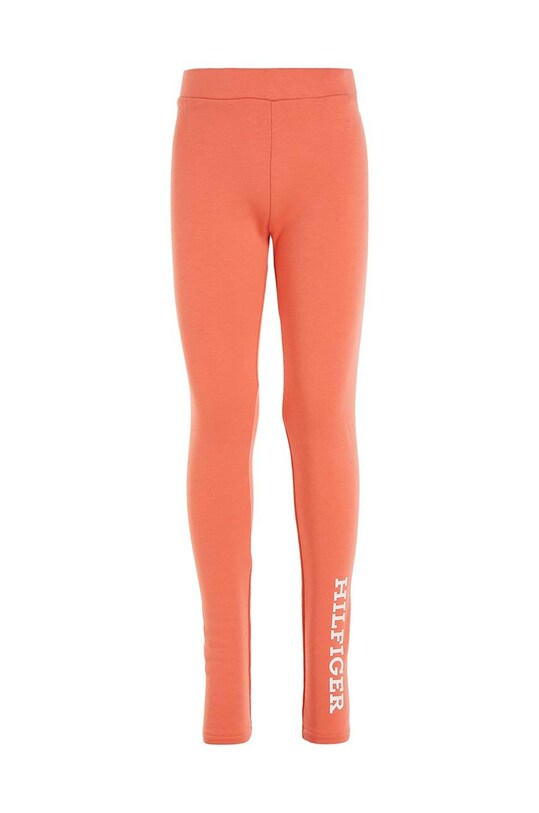 Tommy Hilfiger legginsy dziecięce KG0KG07410.128.176.9BYX pomarańczowy AW23