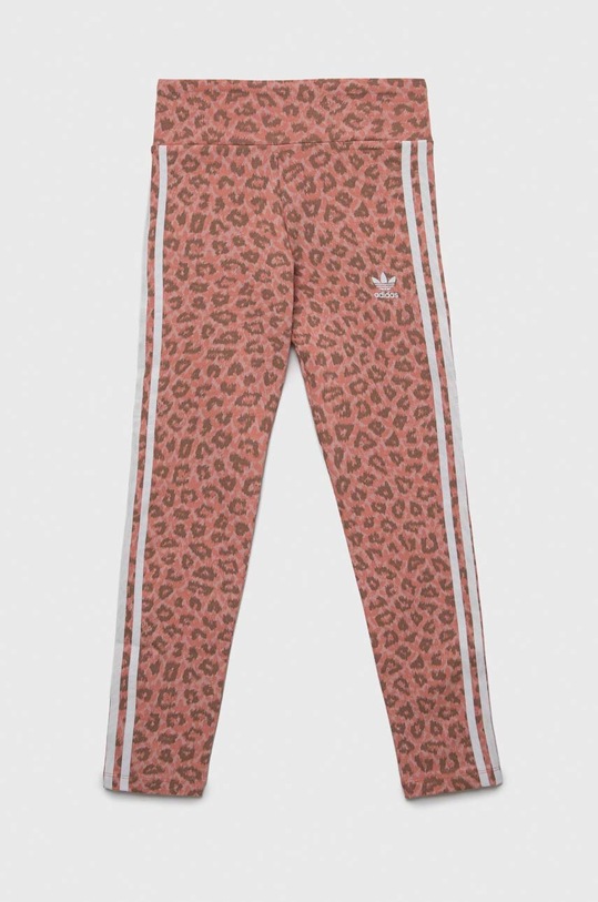 adidas Originals legginsy dziecięce wzorzyste pomarańczowy IJ0757