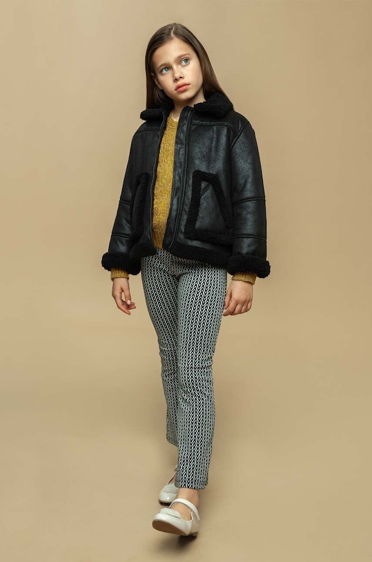 Mayoral leggins copii tricotaj negru 7746.8G.Junior.9BYX