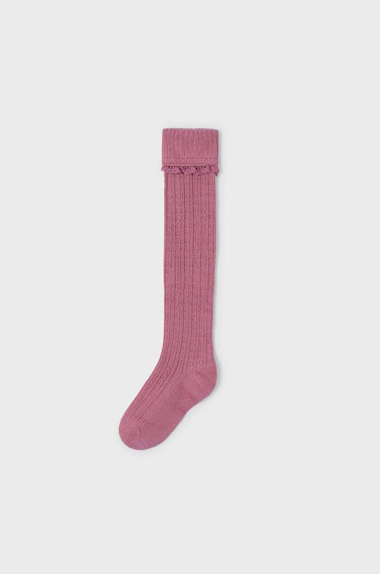 Mayoral skarpetki dziecięce skarpetki długie fioletowy 10577.6B.Skarpety