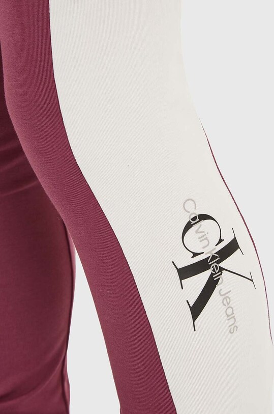 Παιδικά κολάν Calvin Klein Jeans IG0IG02176.9BYX μπορντό
