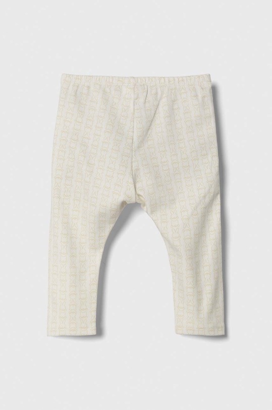 United Colors of Benetton legginsy bawełniane niemowlęce 3D9DAF019.W.SEASONAL beżowy AW23