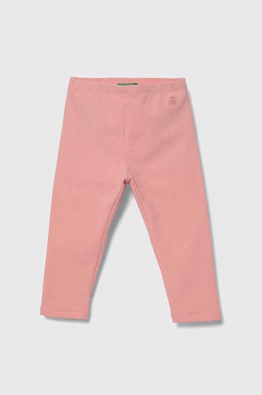 United Colors of Benetton legginsy dziecięce z elastanem różowy 3GNSGF02H.G.P.SEASONAL