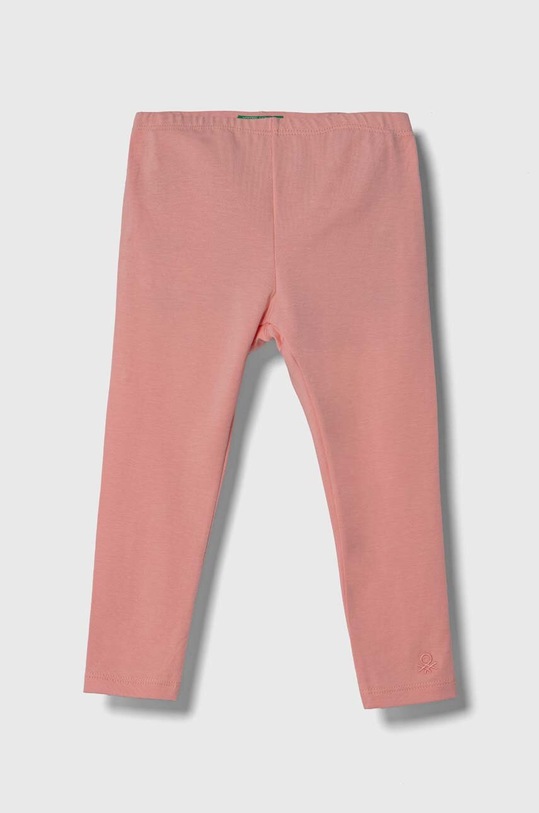 Detské legíny United Colors of Benetton s elastanom ružová 3MT1GF01L.G.P.SEASONAL