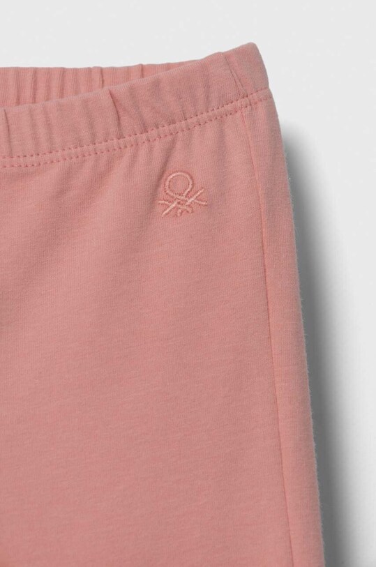 Dziewczynka United Colors of Benetton legginsy dziecięce 3DKEGF028.P.SEASONAL różowy