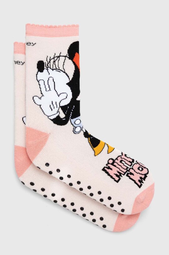 United Colors of Benetton skarpetki dziecięce x Disney skarpetki długie różowy 6AO307022.G.G.SEASONAL