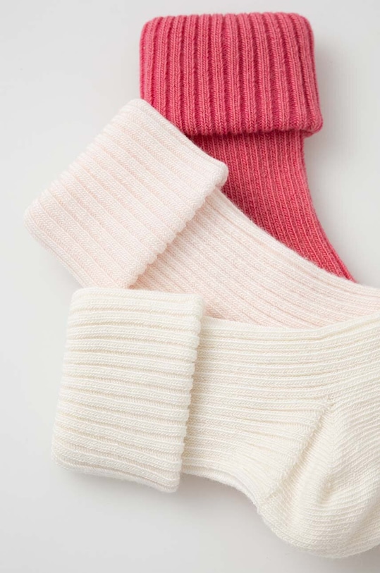 United Colors of Benetton skarpetki niemowlęce 3-pack 6AO3F211S.G.W.SEASONAL różowy AW23