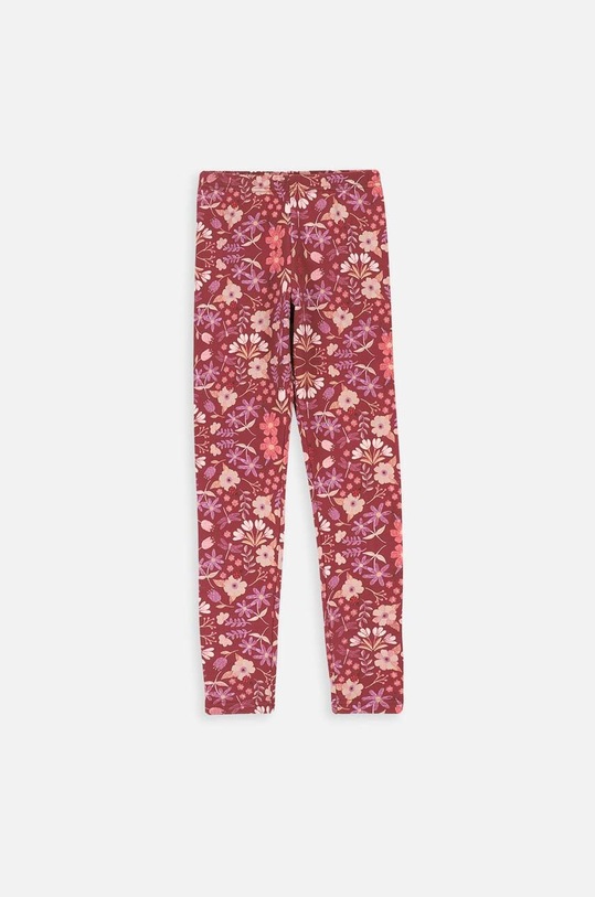 Coccodrillo legginsy dziecięce wzorzyste bordowy ZC3122102VGB