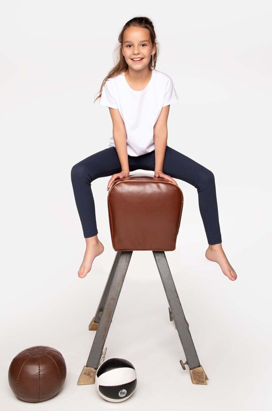 Detské legíny Coccodrillo s elastanom tmavomodrá ZC3122101BAG