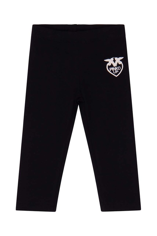 Pinko Up legginsy dziecięce z elastanem czarny F3PINGLG061