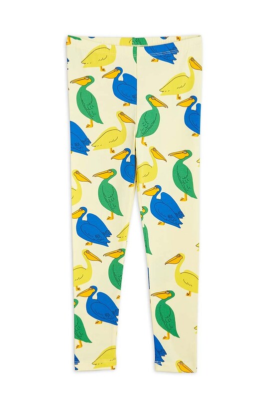 Dětské legíny Mini Rodini pletenina žlutá 2363010323