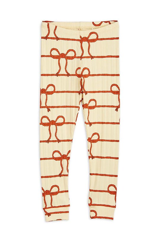 Mini Rodini leggins copii tricotaj galben 2363012023