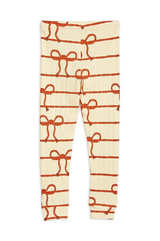 Mini Rodini leggins copii 2363012023 galben AW23