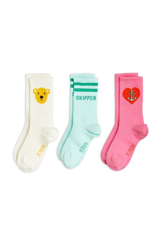 Mini Rodini skarpetki dziecięce 3-pack skarpetki długie multicolor 2366010700