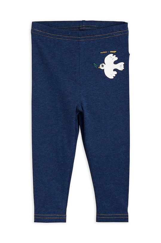Легінси для немовлят Mini Rodini Mini Rodini x Wrangler з еластаном темно-синій 2383010460