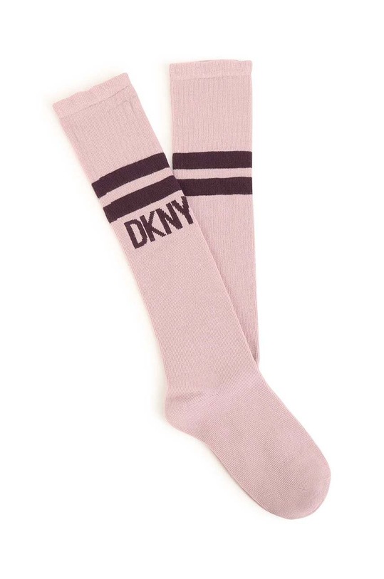 Dkny skarpetki dziecięce skarpetki długie fioletowy D30567