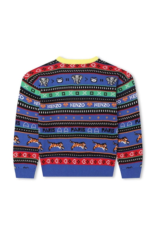 Kenzo Kids sweter z domieszką wełny dziecięcy K25830.114.150 granatowy AW23