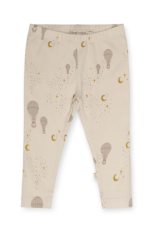 That's mine legginsy bawełniane niemowlęce Elois wzorzyste beżowy 008539