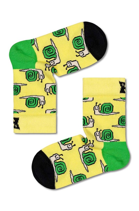 Dětské ponožky Happy Socks Small Friends 3-pack P000122 žlutá AW23