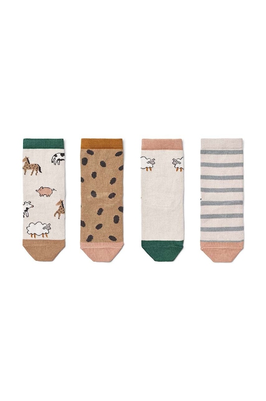 Liewood sosete copii 4-pack LW17266 bej SS24
