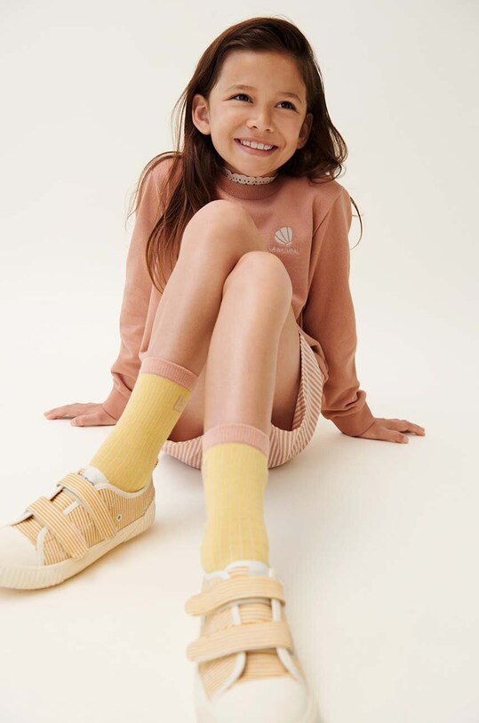 Detské ponožky Liewood 4-pak ružová LW17266