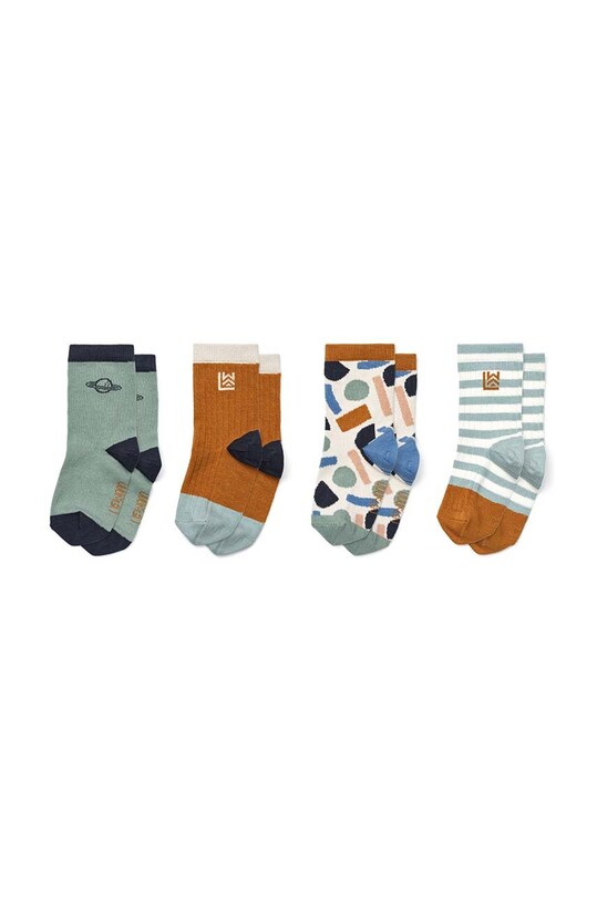 Liewood sosete copii 4-pack sosete lungi roz LW17266