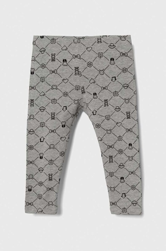 United Colors of Benetton legginsy dziecięce wzorzyste szary 3RAWGF02S.P.SEASONAL