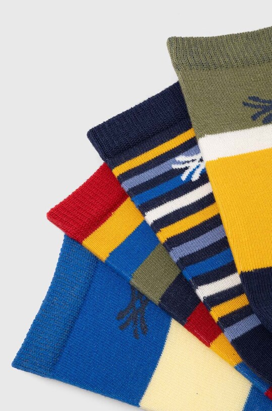 United Colors of Benetton skarpetki dziecięce 4-pack 6AO307026.G.SEASONAL żółty AW23